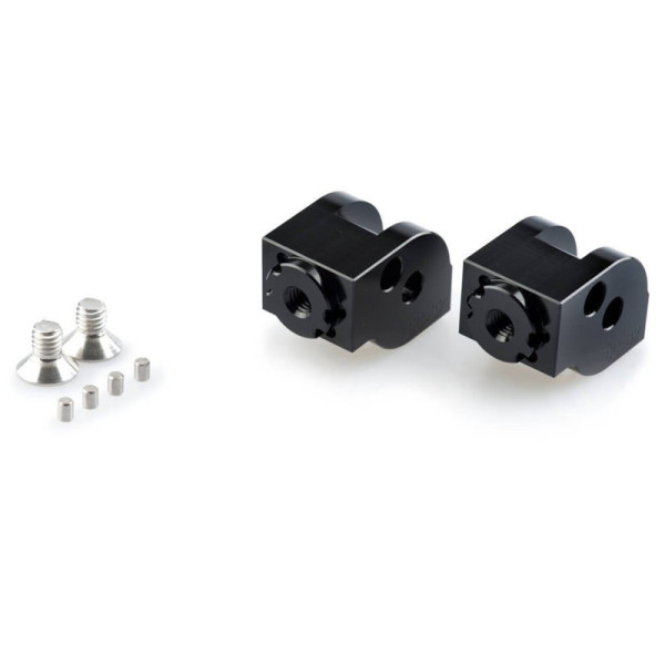 Puig Adjustable Footpeg Adaptors Black